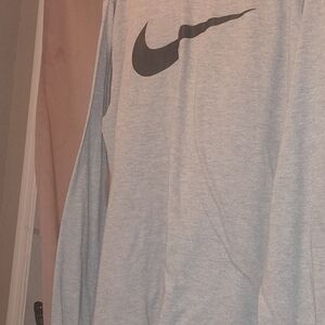 Nike Gray Sweatshirt with Black Logo